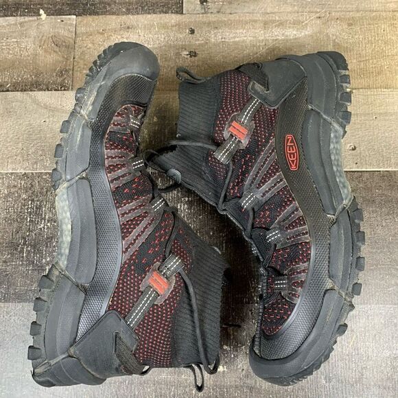 Keen Men’s Size 10.5 Targhee Evo Mid Hiking Boots Red Pull On Adjustable - Picture 8 of 10